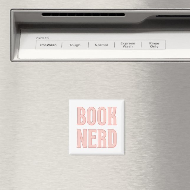 Funny Book Lover Quote Typography Magnet (In Situ (Dishwasher))