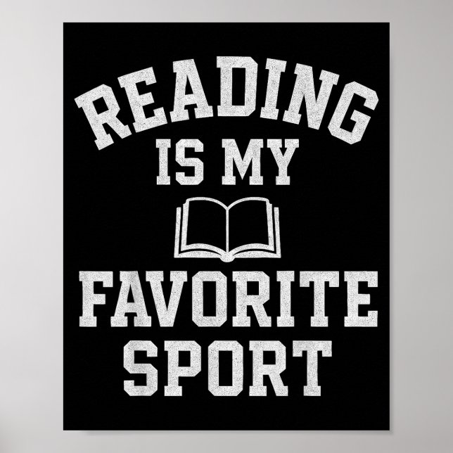 Funny book lover reading for teachers students poster (Front)