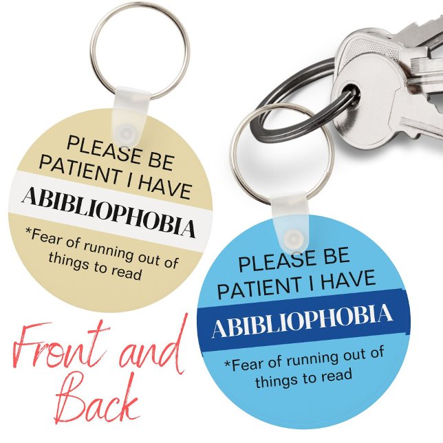 Funny book lovers gift bookworm reader key ring (Creator Uploaded)