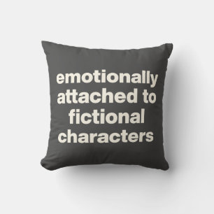 Funny Book Lovers Quote Simple Black and White Cushion