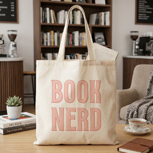 Funny Book Nerd Typography Saying Gift For Reader Tote Bag