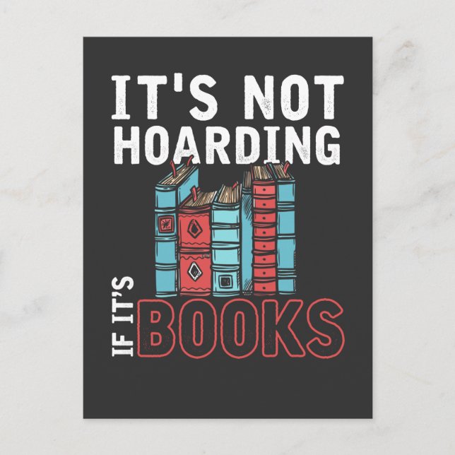 Funny Book Reader Humour Witty Literature Nerd Postcard (Front)
