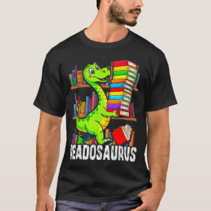 Funny book readosaurus dinosaur books library T-Shirt