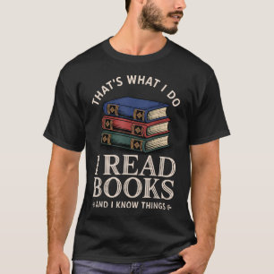Funny Bookworm Art For Book Reading Book T-Shirt