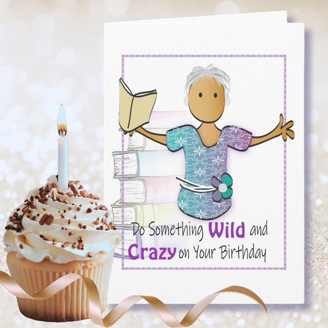 Funny Bookworm Birthday Card for Her (Creator Uploaded)