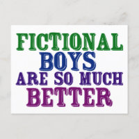 Funny Bookworm Fictional Boys Are So Much Better