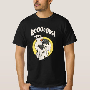 Funny Bookworm Ghost Halloween Costume Boooooks T-Shirt
