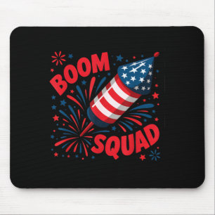 Funny boom squad america safety director mouse pad
