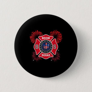 Funny boom squad safety director here to bang 6 cm round badge