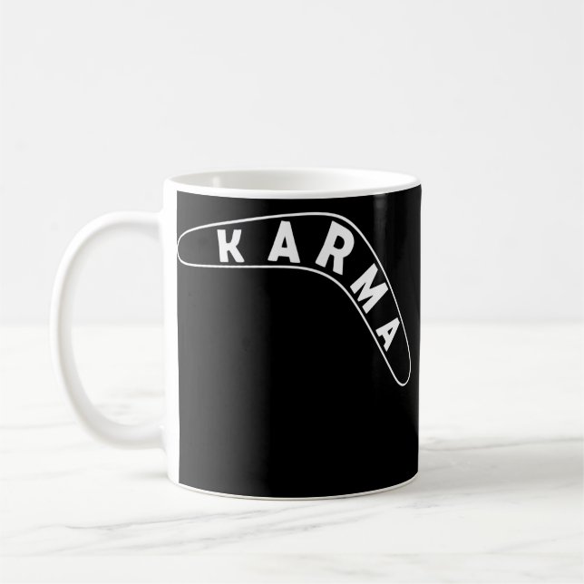 Funny Boomerang Joke Karma  Coffee Mug (Left)
