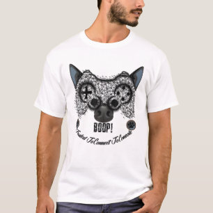Funny Boop The Boop Nose Game Boop Dog Nose Consol T-Shirt