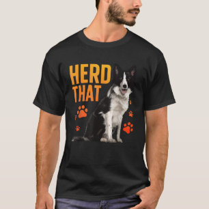 Funny Border Collie Art For Men Women Border Colli T-Shirt