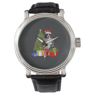 Funny Border Collie Christmas Tree Merry Christmas Watch