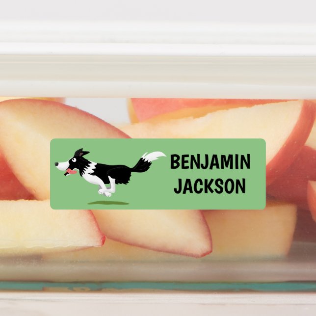 Funny Border Collie dog personalised cartoon (Affixed)