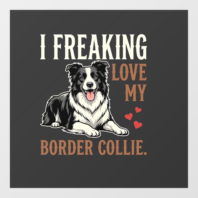 Funny Border Collie Love Dog (Sheet)