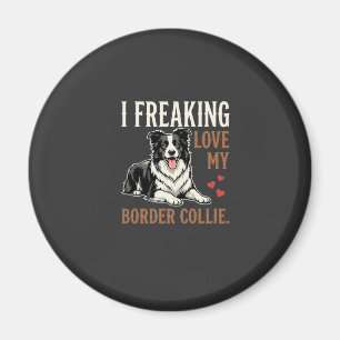 Funny Border Collie Love Dog Magnet