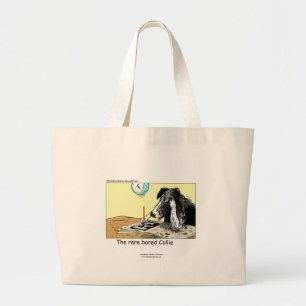 Funny Border Collie Tote Bag
