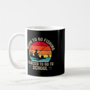Funny Born To Go Fishing Byss Fish Fisherman Mens Coffee Mug