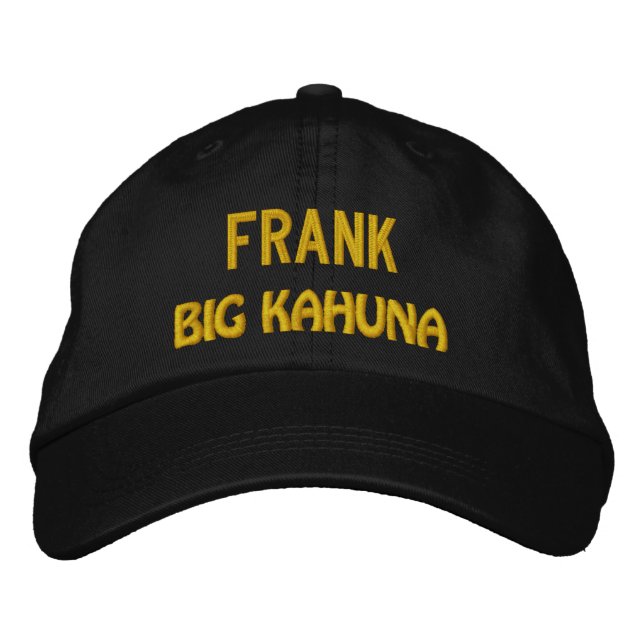 Funny BOSS Big Kahuna Hat with Custom Name V18 (Front)