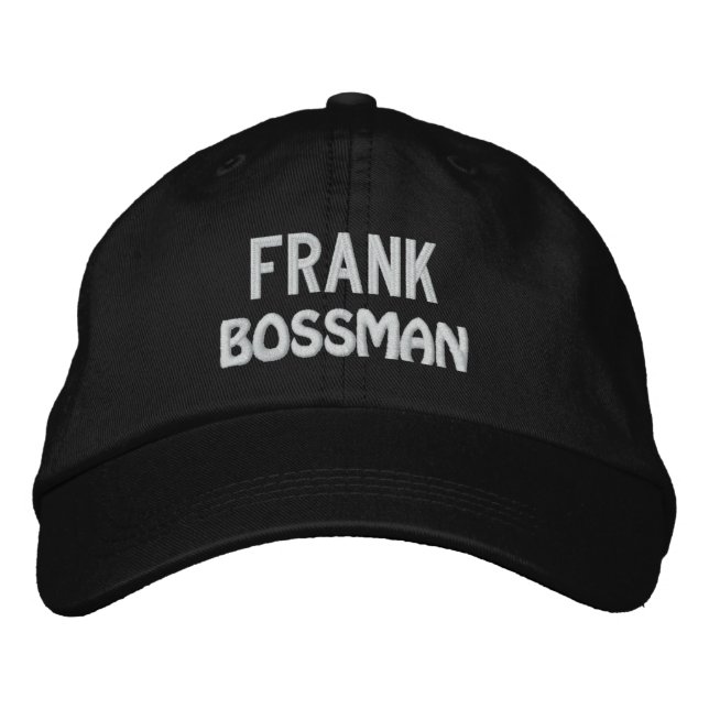 Funny BOSS Bossman Hat with Custom Name V17 (Front)