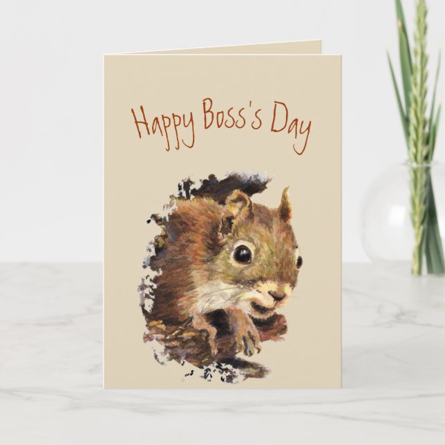Funny Boss Boss's Day from us Nuts Card (Front)