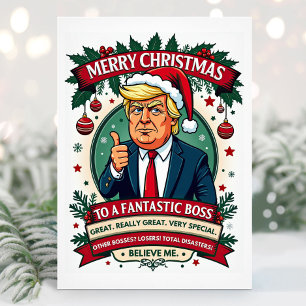Funny Boss Christmas Card