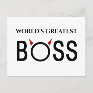 Funny Boss Gifts Postcard
