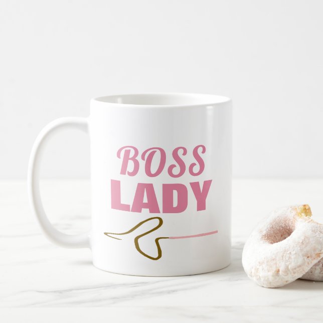 Funny Boss Lady Whip Mug (With Donut)