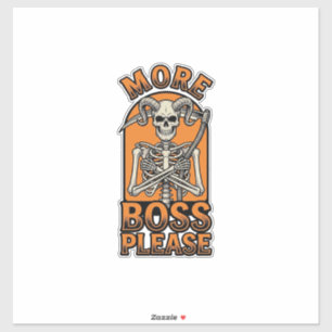 Funny Boss Skeleton Vintage Halloween Shirt_1