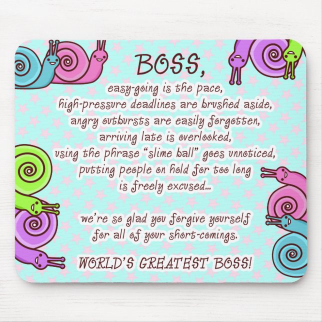 FUNNY BOSS SPEEDO & SPAGO MOUSEPAD (Front)