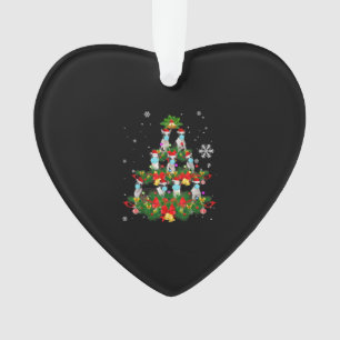 Funny Boston Terrier Christmas Tree Dog Mask Xmas Ornament