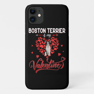 Funny Boston Terrier Is My Valentine iPhone 11 Case