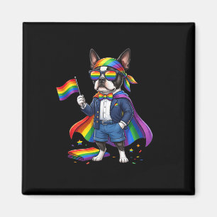Funny Boston Terrier Lgbt Lesbian Gay Pride Women Magnet