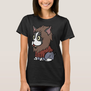 Funny Boston Terrier Scary Werewolf Costume Hallow T-Shirt