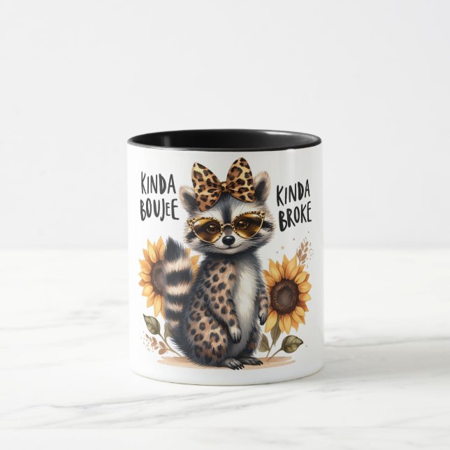 Funny Boujee / Racoon  Mug (Center)