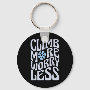 Funny Bouldering Boulderer Indoor Rock Wall Climbe Key Ring