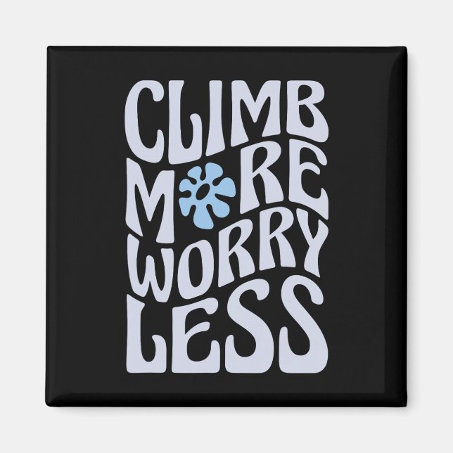 Funny Bouldering Boulderer Indoor Rock Wall Climbe Magnet (Front)