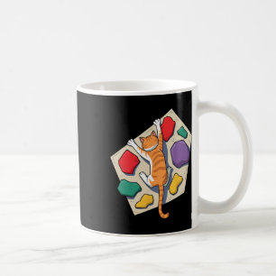 Funny Bouldering Cat – Rock Climbing And Cat Lover Coffee Mug