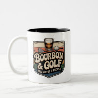 Funny Bourbon Golf Golfer Dad Gift Vintage