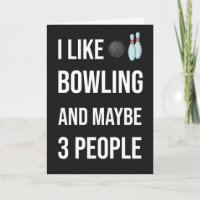 Funny Bowler Cards Bowling Sport Humour Team