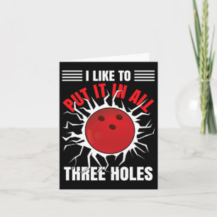 Funny Bowler Quote Bowling  Card