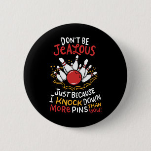 Funny Bowling 5 6 Cm Round Badge