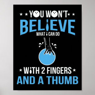 Funny Bowling Art For Men Women Bowler Funny Bowli Poster