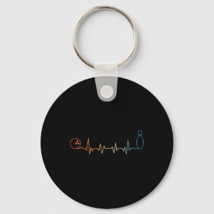 Funny Bowling Art For Men Women Bowler Gag Novelty Key Ring