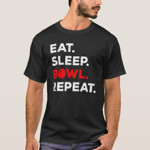 Funny Bowling Art For Men Women Kids Bowling Playe T-Shirt