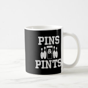 Funny Bowling Beer Drinking Bowler Pins And Pints Coffee Mug