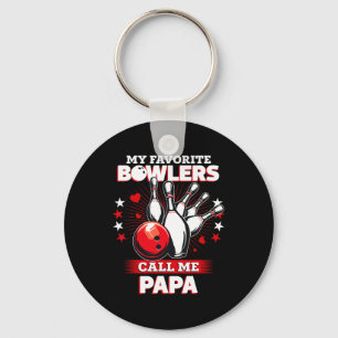 Funny Bowling Bowler My Favourite Bowler Calls Me Key Ring