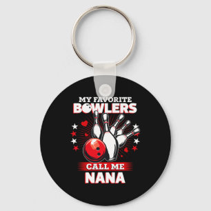 Funny Bowling Bowler My Favourite Bowler Calls Me Key Ring