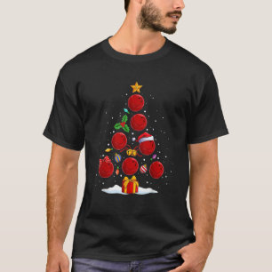 Funny Bowling Christmas Tree Lights 2024 Xmas For  T-Shirt
