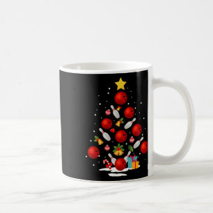 Funny Bowling Christmas Tree Lights Xmas Gifts For Coffee Mug